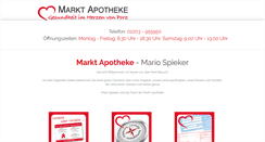 Desktop Screenshot of markt-apotheke-porz.de